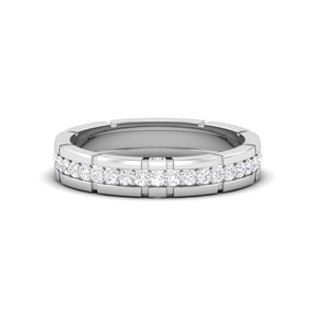 Maurya Single Row Diamond Stackable Richie Rich Wedding Band