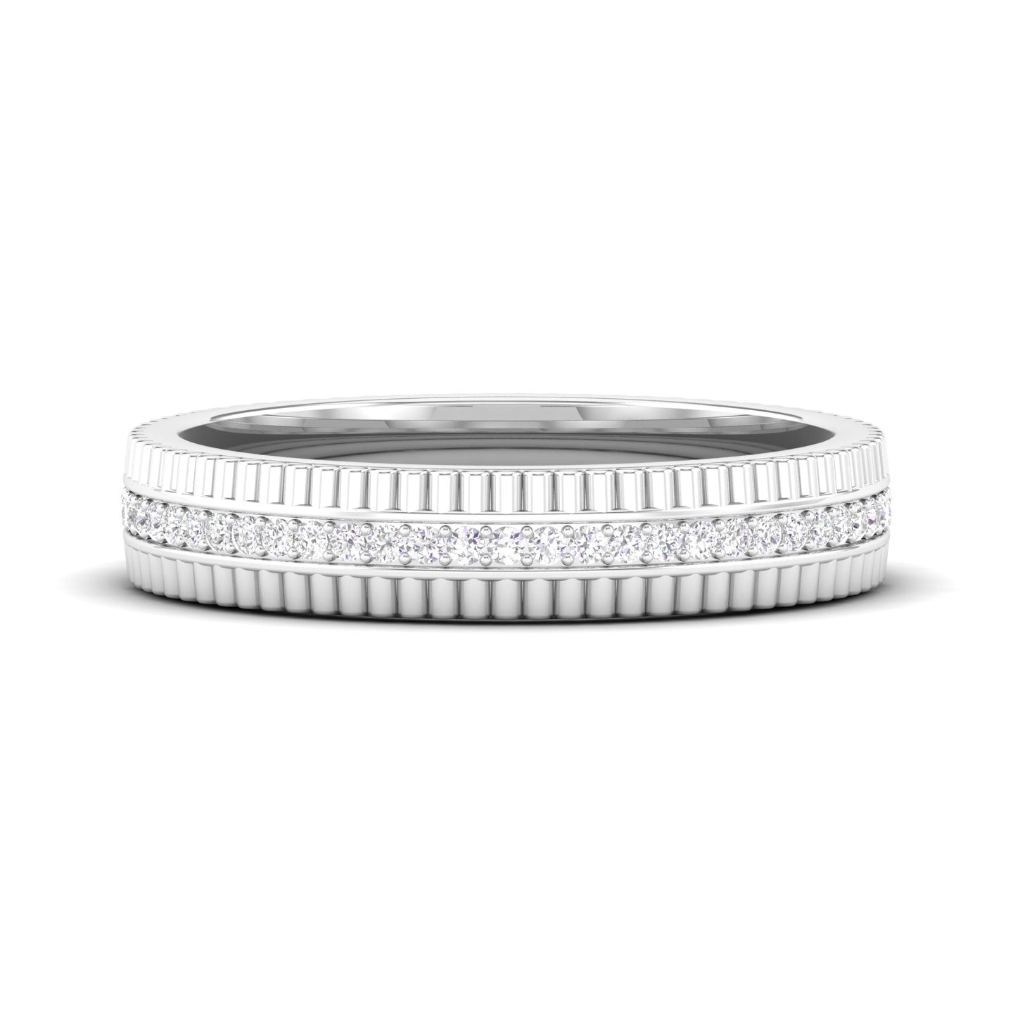 Maurya Imperial Stackable Band with Diamonds