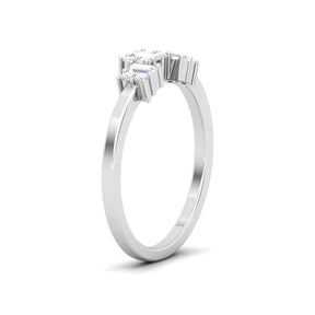 Maurya Prong-Set Ingots Baguette Diamond Promise Ring